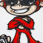 Pegatina Monky (sin texto)
