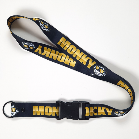 Monky Gold Black Lanyard