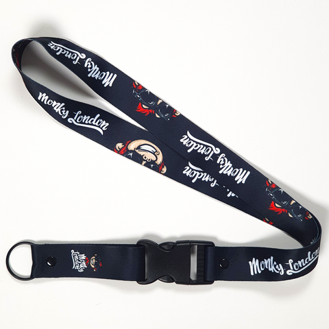 Monky London Black Lanyard