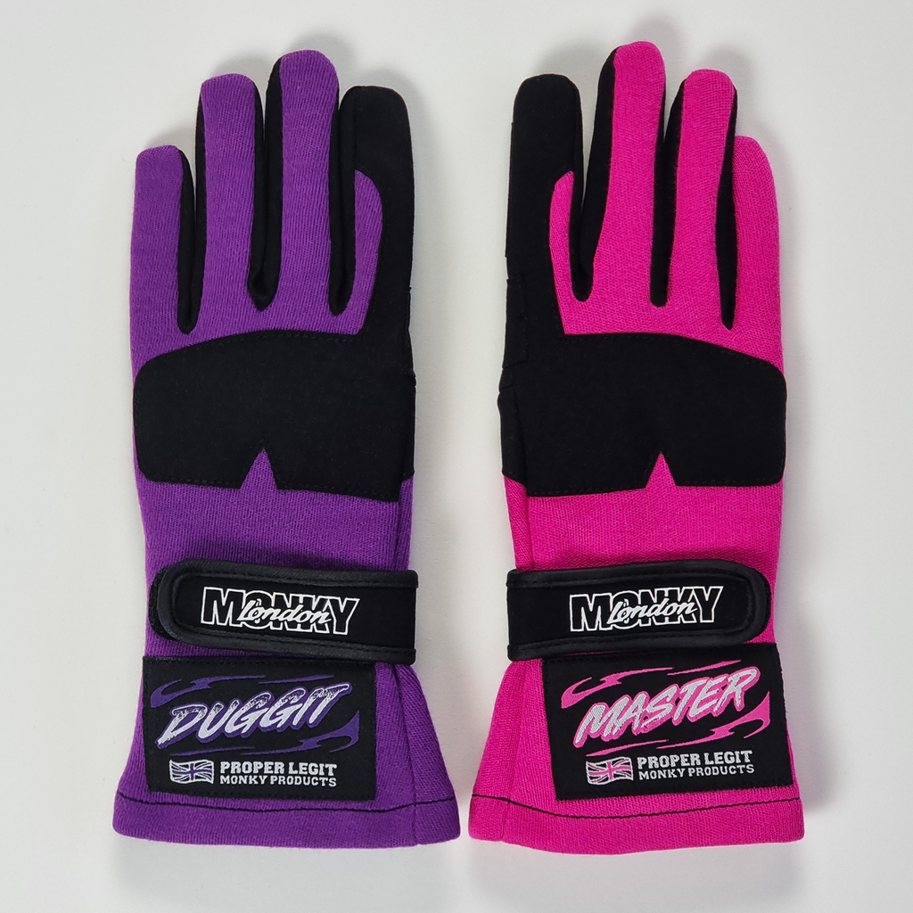 Purple racing gloves shop