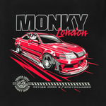 JZX100 Monky Hoodie Black