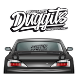Pegatina Duggits XL Negra
