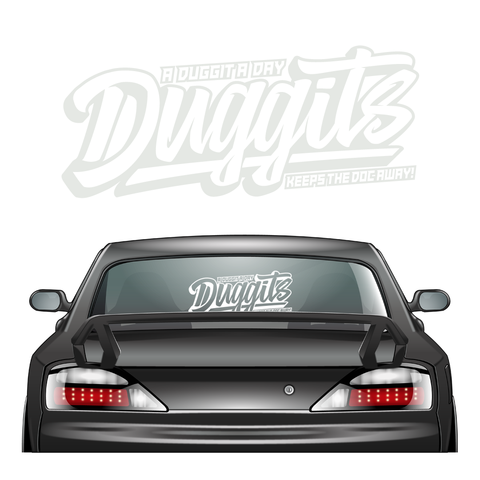 Duggits XL Sticker White